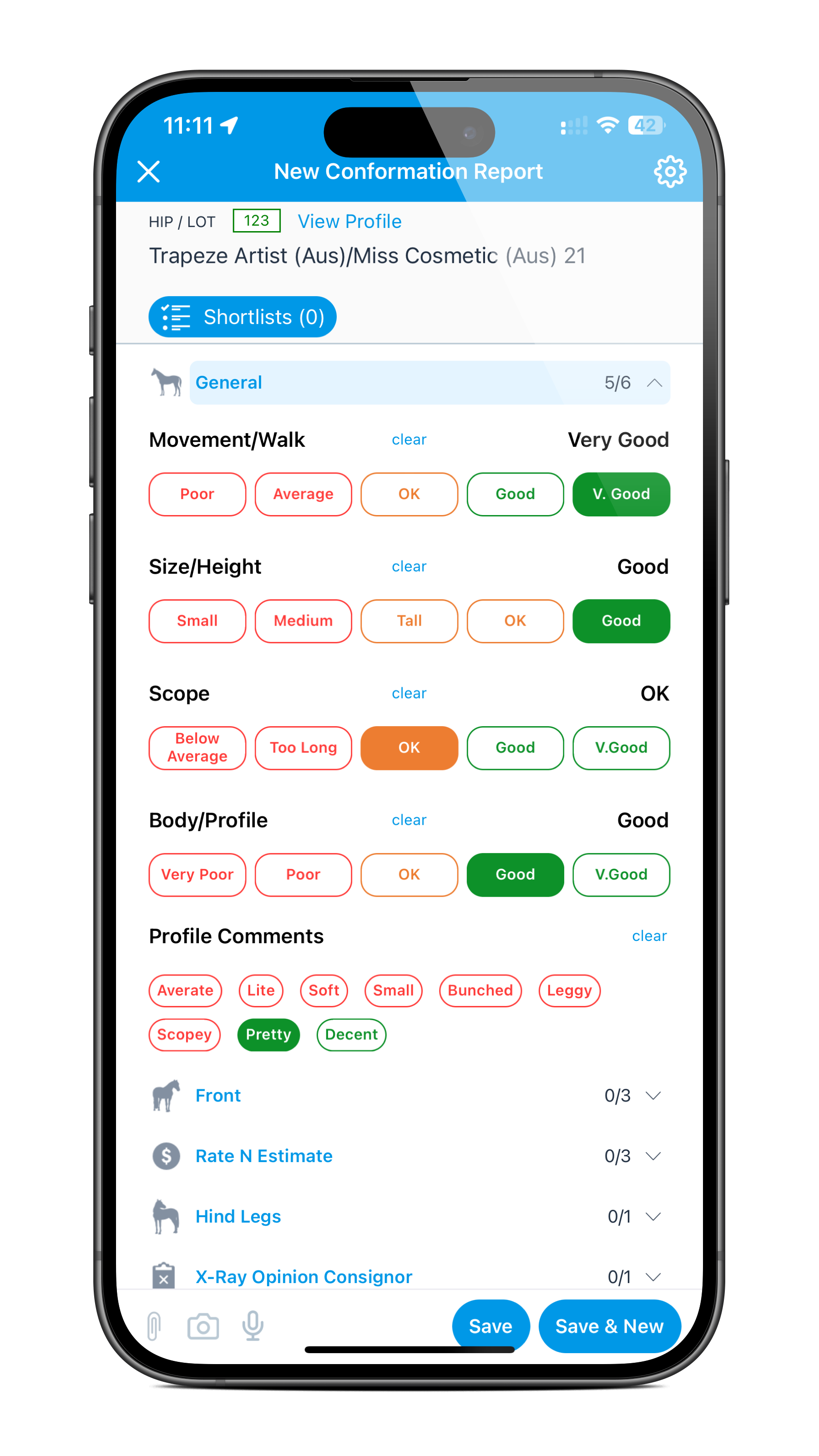 Rapport de conformation - iPhone