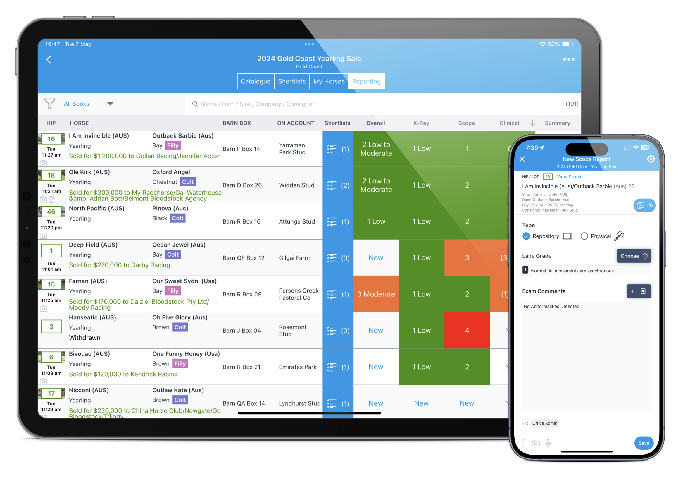 ThoroughRepository Vet Reporting on Mobile Devices